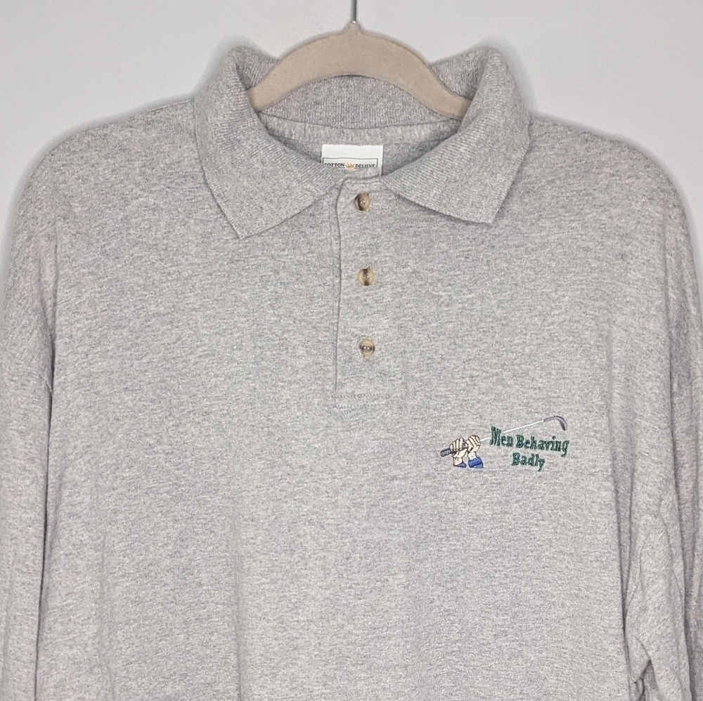 Vintage Golf Humor Cotton Deluxe funny golf men behaving badly club shirt XL